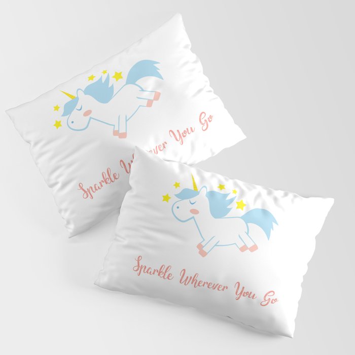 Sparkling Unicorn Pillow Sham
