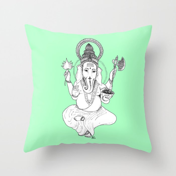 Ganesha Throw Pillow