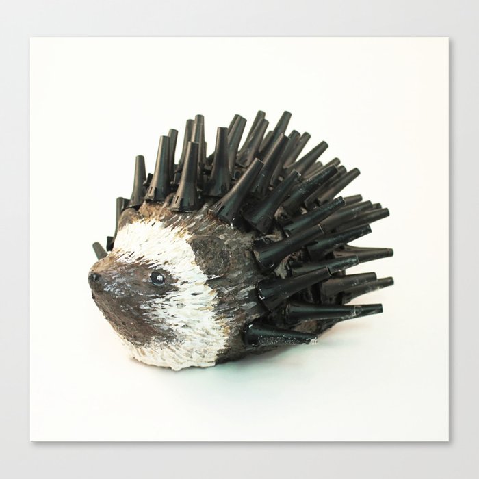 otoscope hedgehog Canvas Print