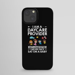 Daycare Provider Childcare Babysitter Thank You iPhone Case