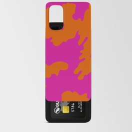 Bold 70s Hot Pink Cowhide Animal Print Android Card Case