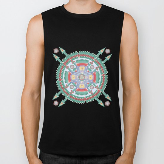 Four Winds Mandala Biker Tank