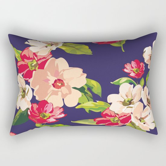 Floral Rectangular Pillow