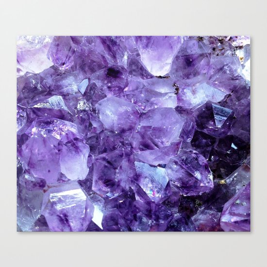 Amethyst Crystals Canvas Print