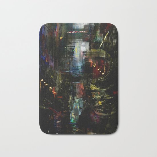 Astronaut in the city Bath Mat
