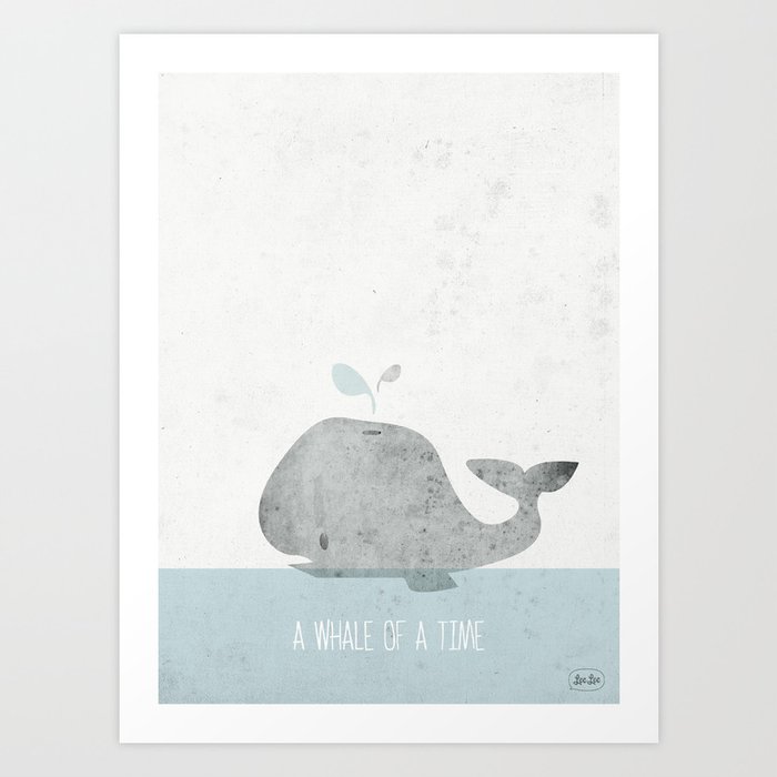 Whale Of A Time Art Print