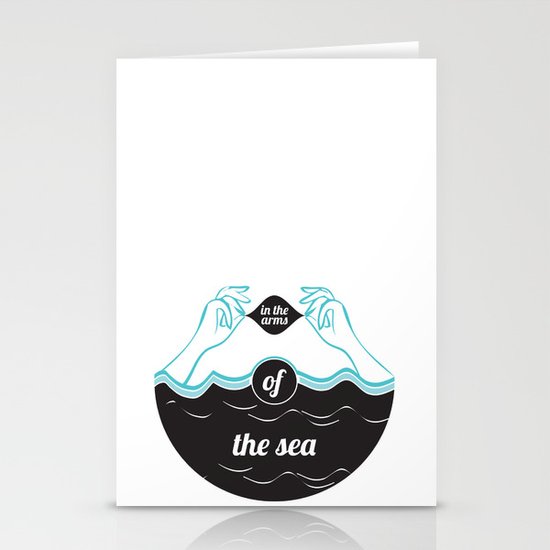 In The Arms of The Sea Stationery Cards