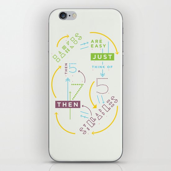 Haikuglyphics - Haikanics iPhone & iPod Skin