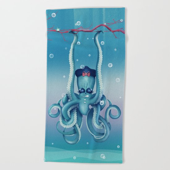 Octopus Dilemma Beach Towel