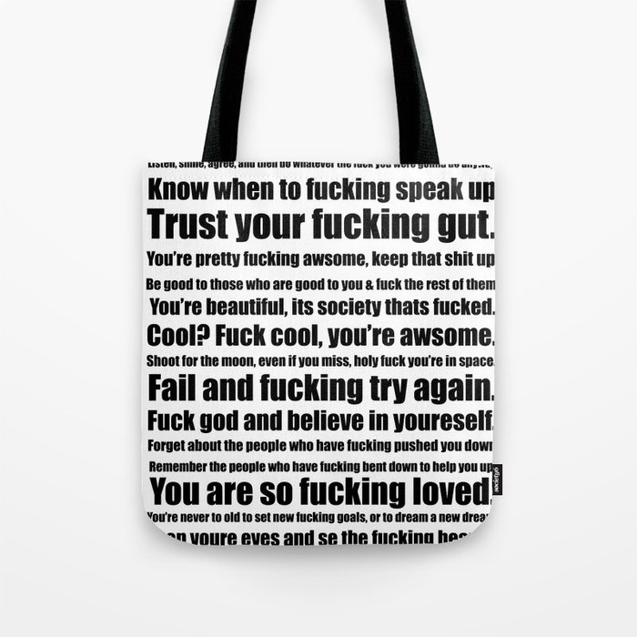 Fucking inspiration Tote Bag