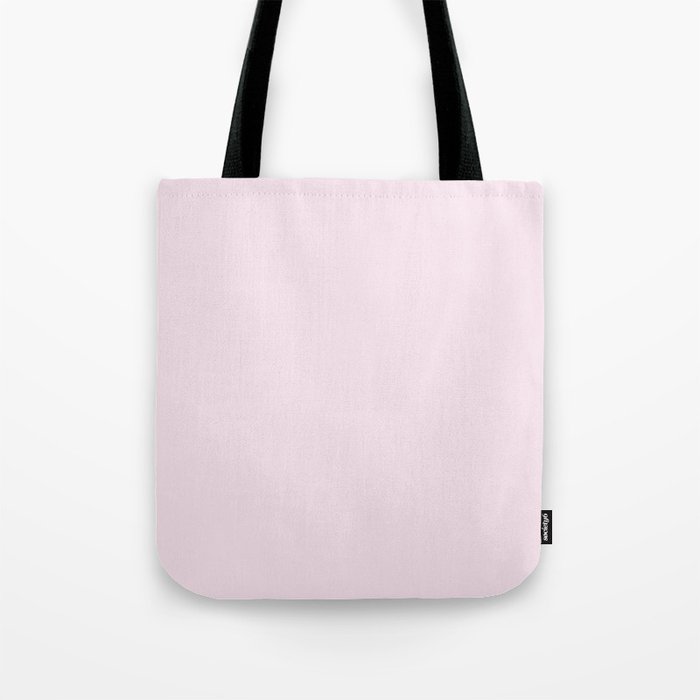 Ultra Pale Pastel Pink Solid Color Hue Shade - Patternless Tote Bag