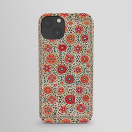 Kermina Suzani Uzbekistan Embroidery Print iPhone Case