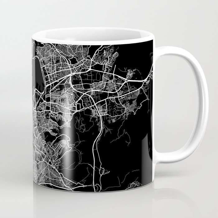 Izmir City Map Turkey - Full Moon Coffee Mug