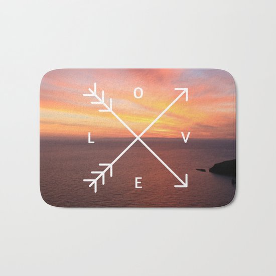 Sunset Love Valentine's Day (Valentine Gift) Bath Mat