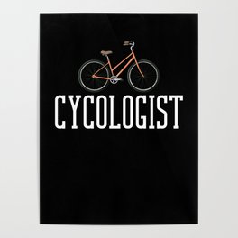 Cycling Mountain Bike Bicycle Biking MTB Poster