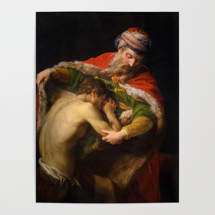 The Return of the Prodigal Son, 1773 by Pompeo Batoni Poster