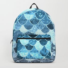 REALLY MERMAID SILVER BLUE Backpack