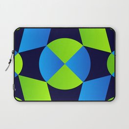 Green & Blue Color Arab Square Pattern Laptop Sleeve
