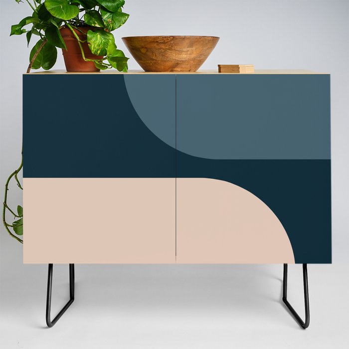 Modern Minimal Arch Abstract XC Credenza