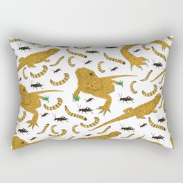 Large Bearded Dragon pattern Rectangular Pillow