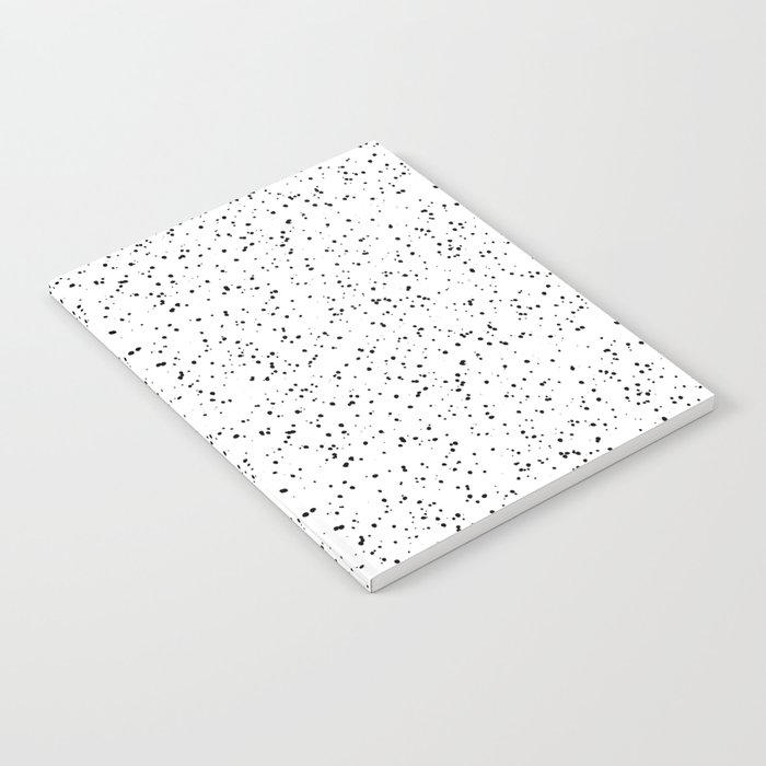 Speckles I: Black on White Notebook