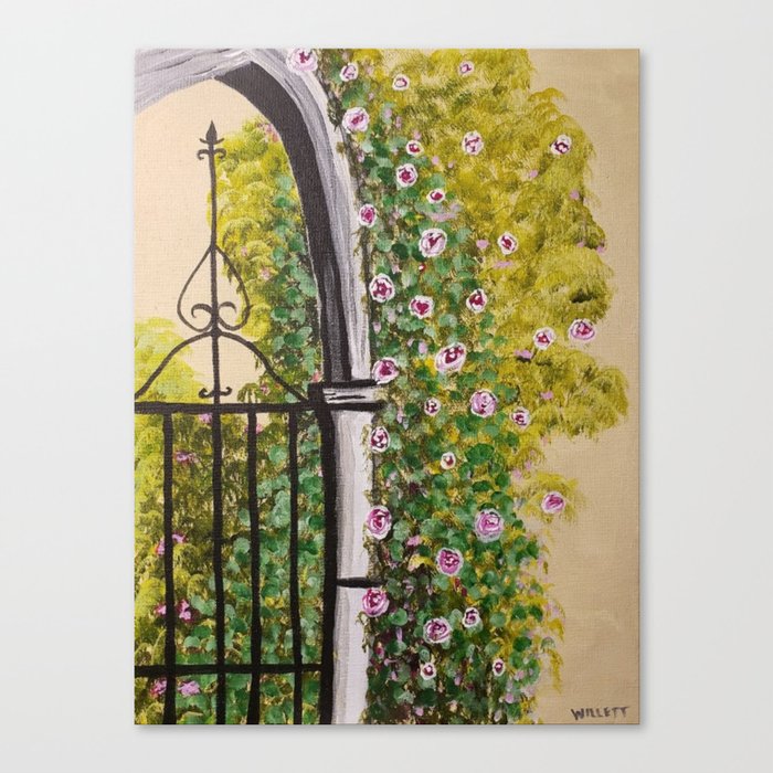 Rose Archway Canvas Print