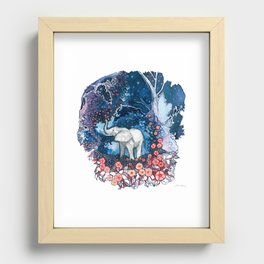 Elephant Token Recessed Framed Print