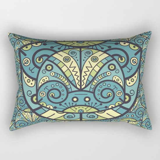 Green Rectangular Pillow