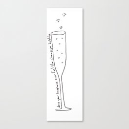 Champagne Bubbles Canvas Print