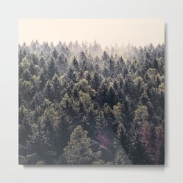 Come Home Metal Print | Trees, Hiking, Wild, Fog, Pine, Woods, Curated, Wanderlust, Forest, Wilderness 
