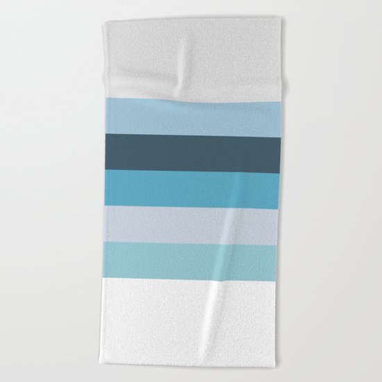 Summer Shades of Blue Beach Towel