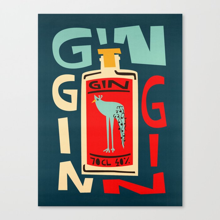 Gin Gin Gin Canvas Print