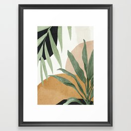 Abstract Art Tropical Leaves 4 Framed Art Print