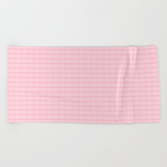 pink chocolate Beach Towel