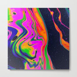 Lesser of The Two Evils Metal Print | Acrylic, Psychedelic, Glitchart, Design, Milkyway, Watercolor, Digital, Graphite, Spaceart, Galaxy 