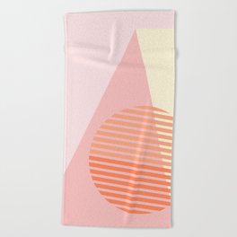 Pink and Orange Beach Towel