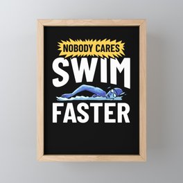 Swimming Coach Swim Pool Swimmer Lesson Framed Mini Art Print