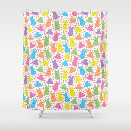 Peeps Easter Candy Pattern Shower Curtain
