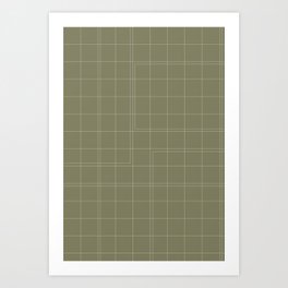 Sage Grid Art Print