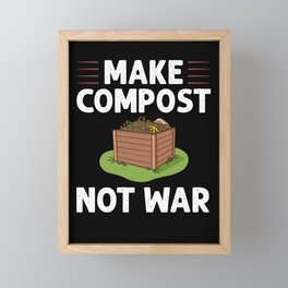 Compost Bin Worm Composting Vermicomposting Framed Mini Art Print