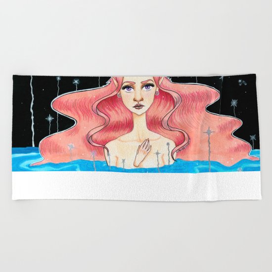 Lagoon of whises Beach Towel