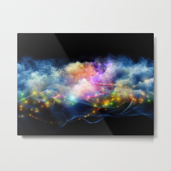 Space Clouds Metal Print