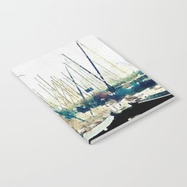 Watercolor Sailboat 2 Digital art painting Notebook