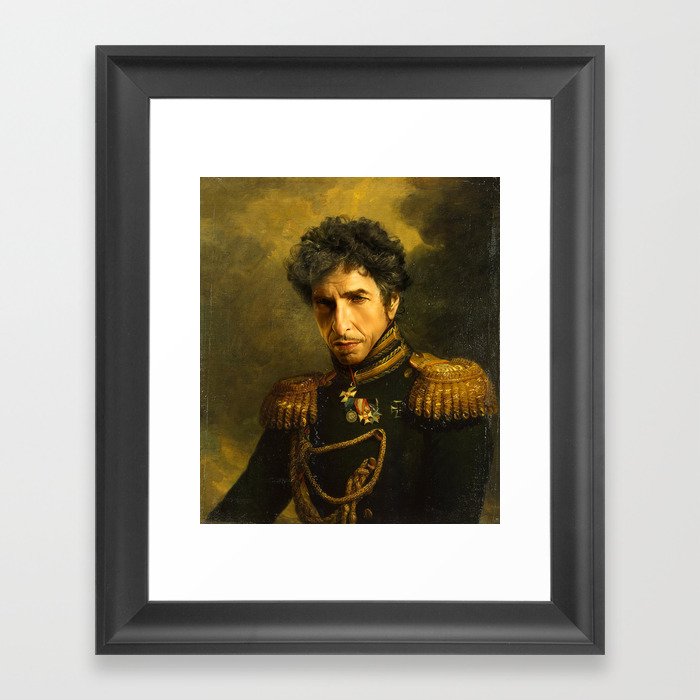 Bob Dylan - replaceface Framed Art Print