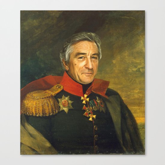 Robert De Niro - replaceface Canvas Print