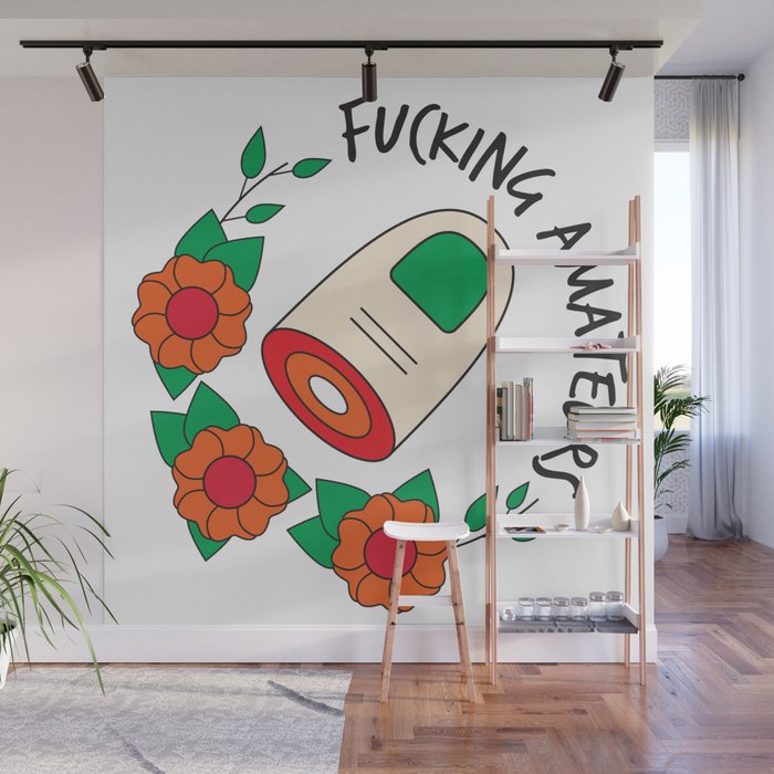 The Big Lebowski T Shirt Fucking Amateurs Wall Mural