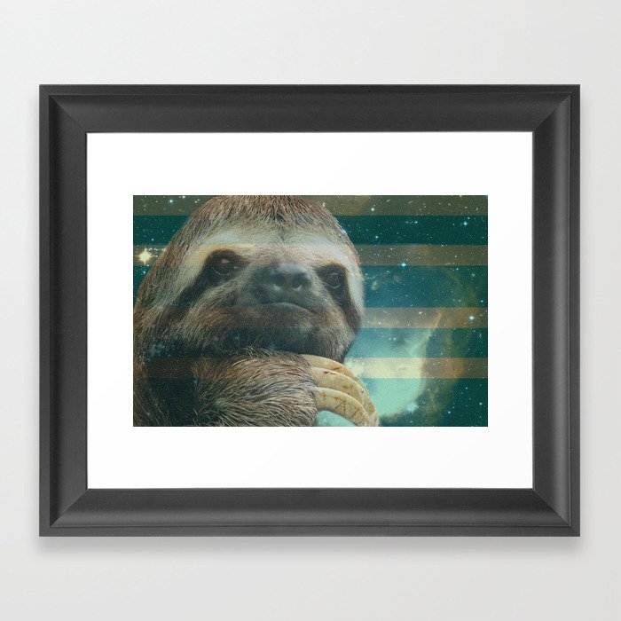 Ragin' like sloth!  Framed Art Print