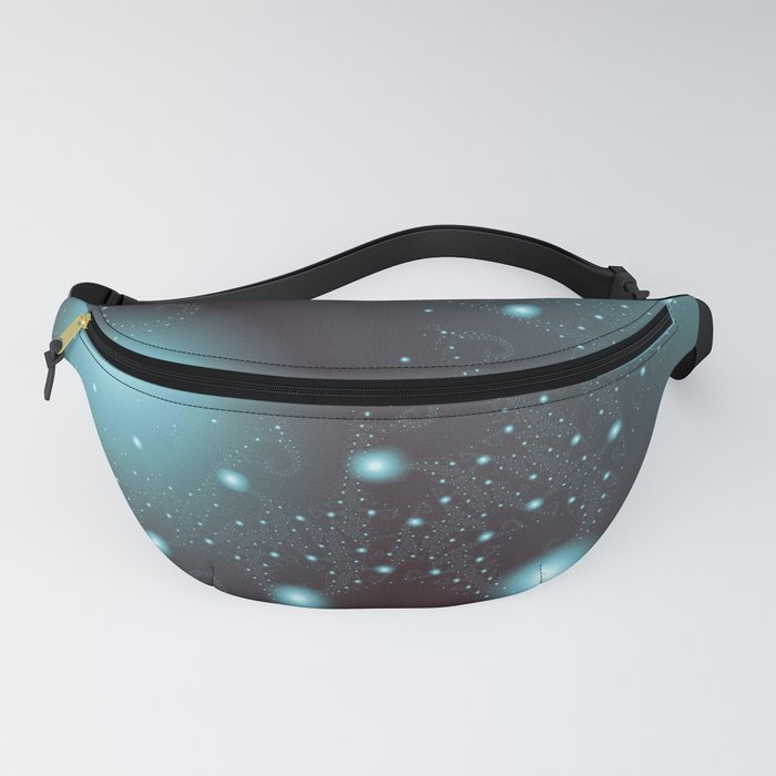 Blue Cosmos Abstract Fractal Art Fanny Pack