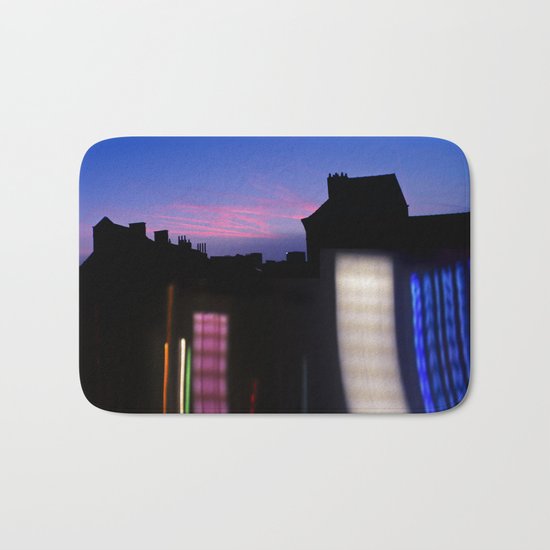 Urban City Lights Bath Mat