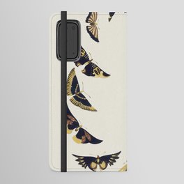 Vintage butterfly from Kamisaka Sekka Android Wallet Case